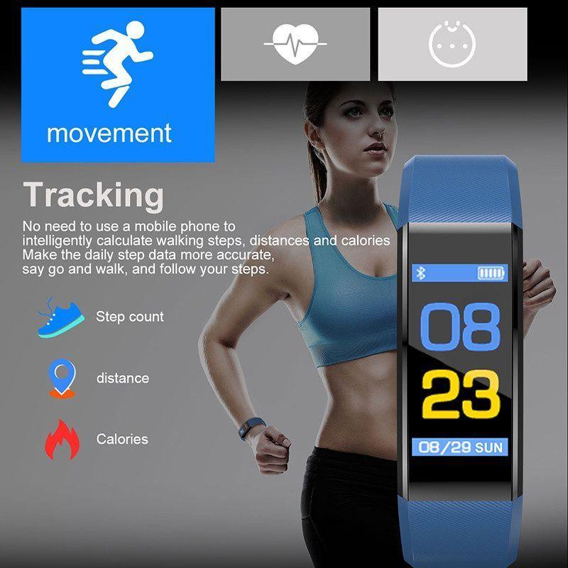 Smartwatch with Heart Rate & Blood Pressure Monitor – Sport