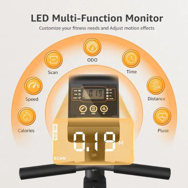 Recumbent Exercise Bike – Indoor Magnetic Cycling for Adults