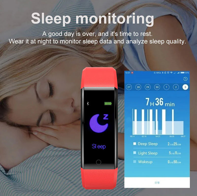 Fitness Smartwatch – Heart Rate & BP Activity Tracker