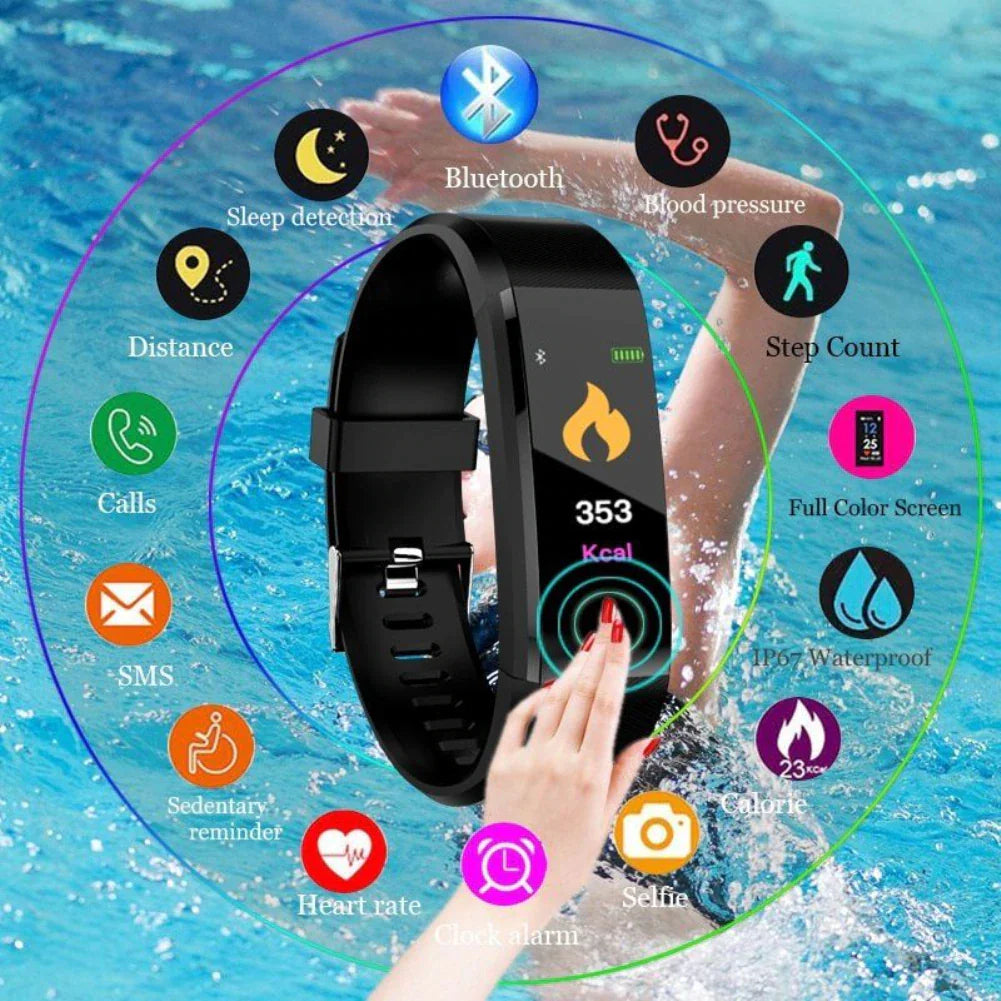 Fitness Smartwatch – Heart Rate & BP Activity Tracker
