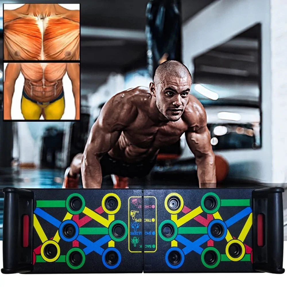 14-in-1 Push-Up Rack Board – Gym Fitness Equipment