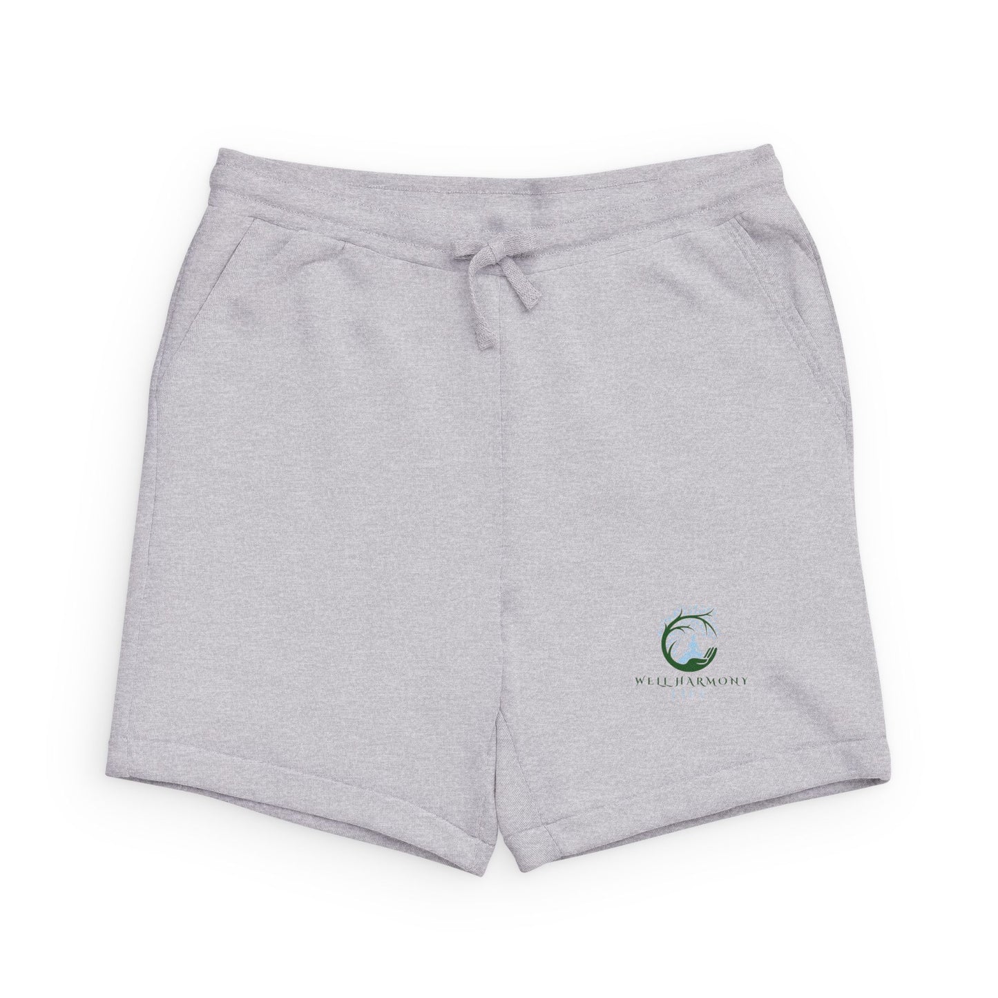 Embroidered Wave Logo Sweatshorts — Cozy Sponge Fleece Lounge Shorts
