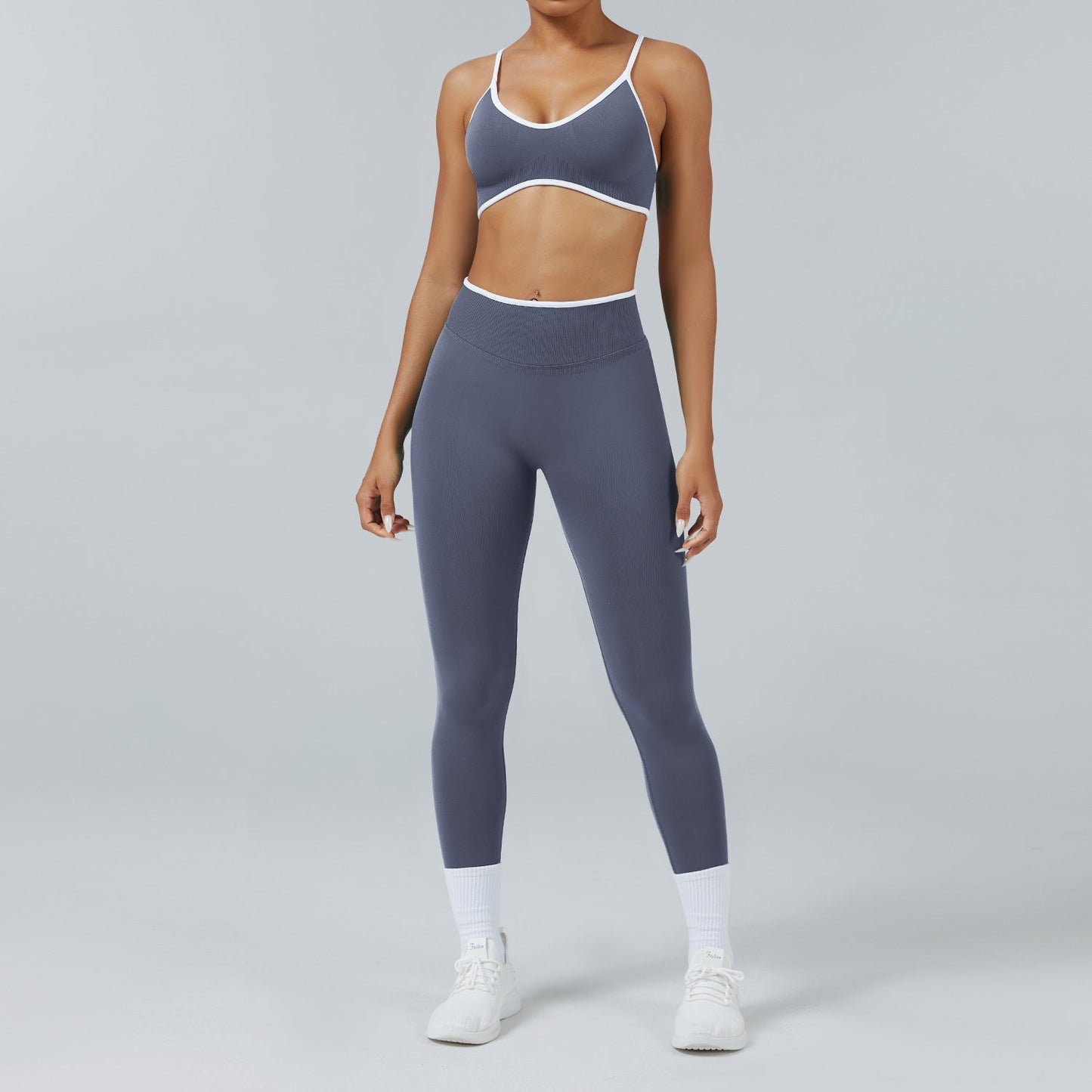 Seamless Back-Support Quick-Dry Yoga & Fitness Set
