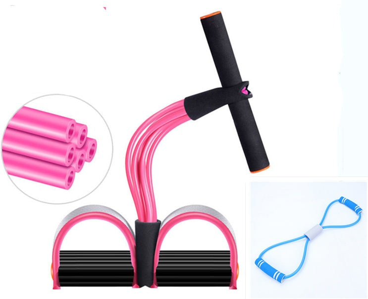 Natural Latex Foot Pedal Resistance Rope – Fitness Expander