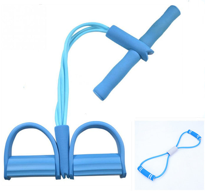Natural Latex Foot Pedal Resistance Rope – Fitness Expander