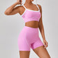 Women’s Spaghetti Strap Contrast Yoga Fitness Set