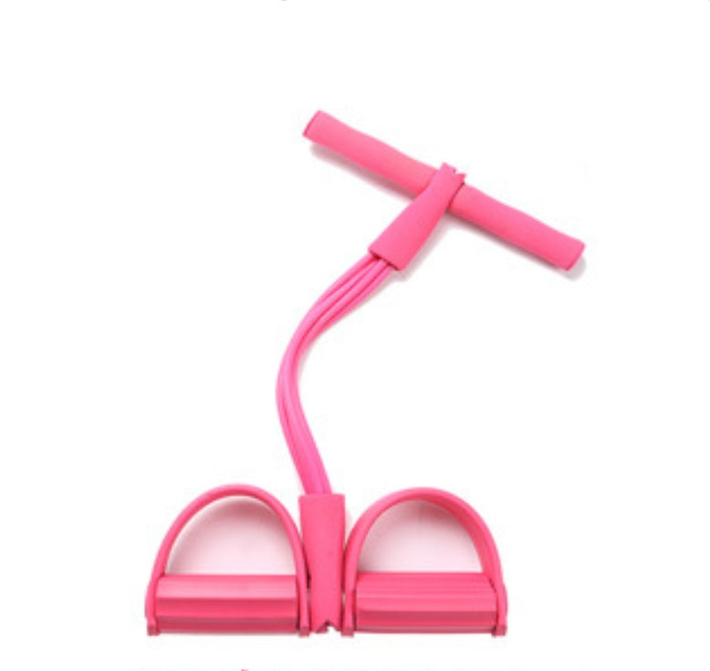 Natural Latex Foot Pedal Resistance Rope – Fitness Expander