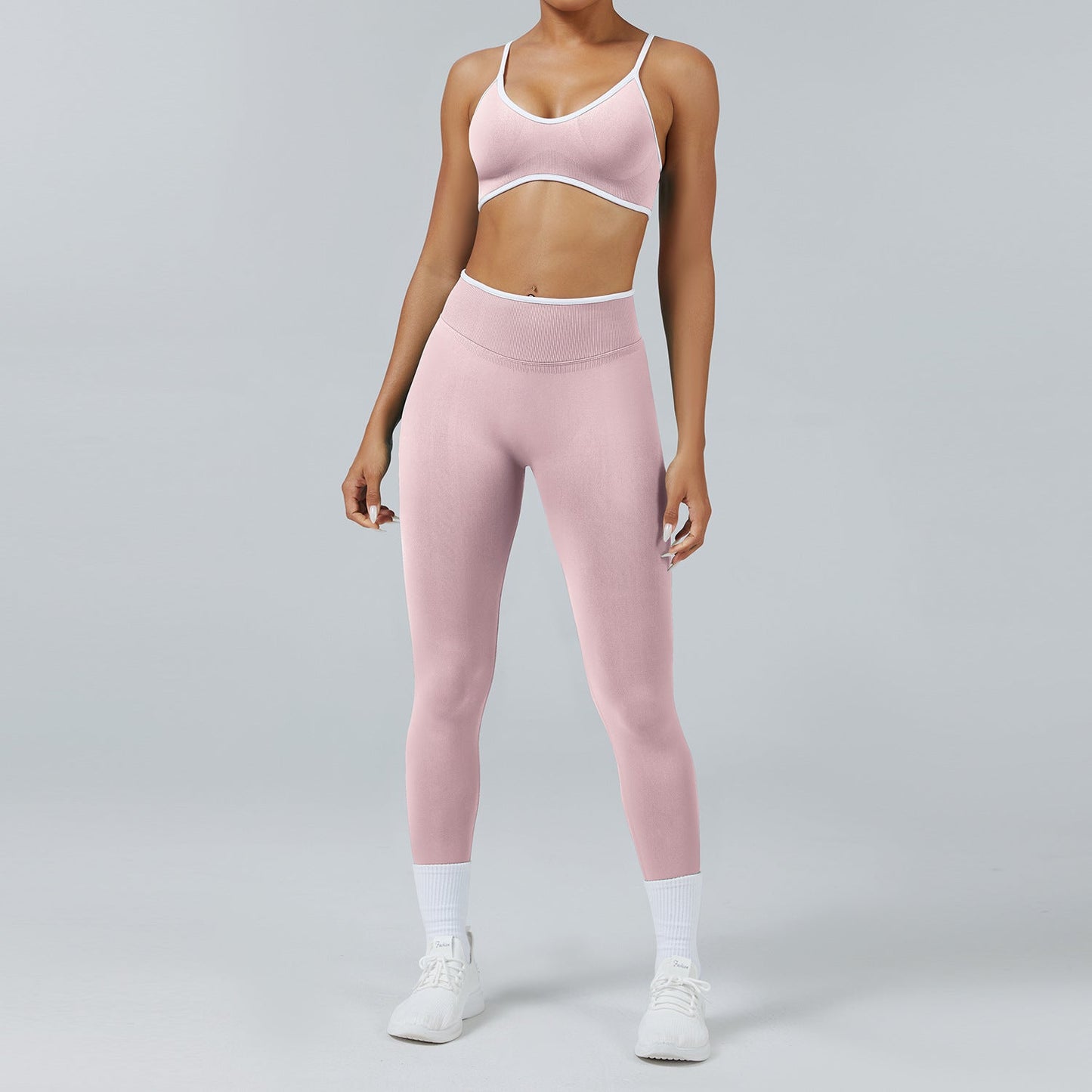 Seamless Back-Support Quick-Dry Yoga & Fitness Set