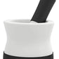 EZ-Grip Silicone & Porcelain Mortar and Pestle With Non-Slip Detachable Silicone Base - NEW DESIGN - Dishwasher Safe by Cooler Kitchen