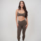 My Time Is Divine Brown Sculpt V-Waist Legging
