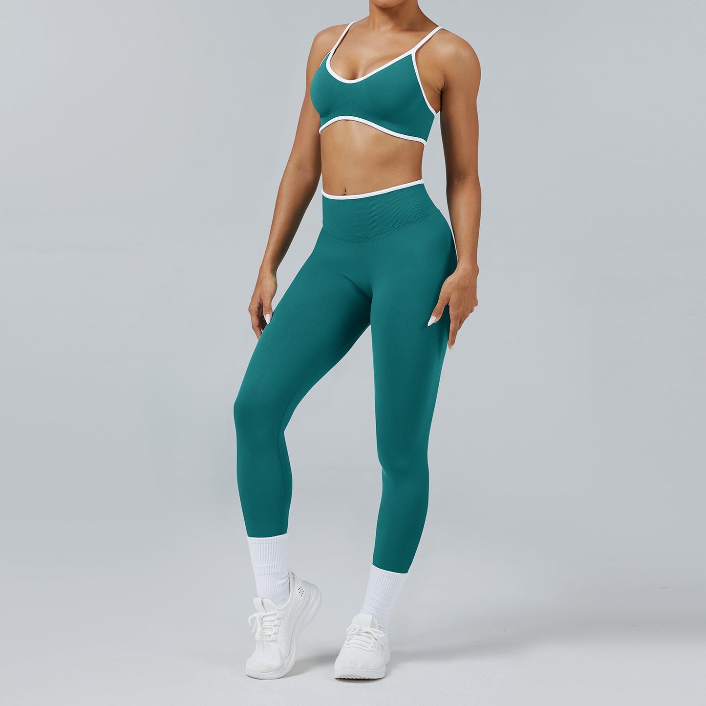 Seamless Back-Support Quick-Dry Yoga & Fitness Set