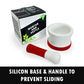 EZ-Grip Silicone & Porcelain Mortar and Pestle With Non-Slip Detachable Silicone Base - NEW DESIGN - Dishwasher Safe by Cooler Kitchen