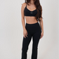 I Live in Luxury Black Flare Pant