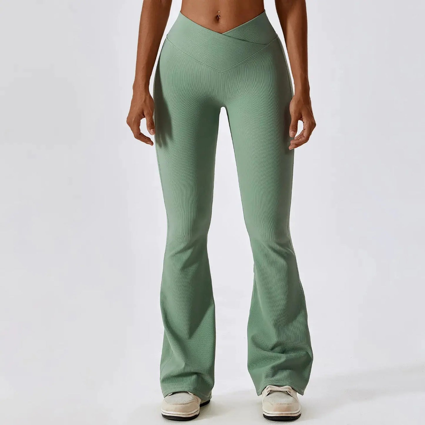 Women’s Flared Gym Workout Fitness Pants