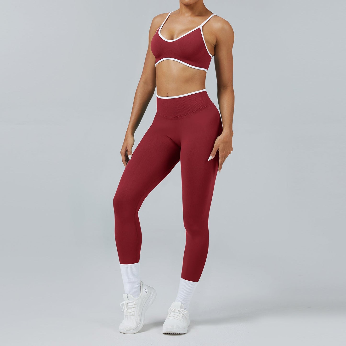 Seamless Back-Support Quick-Dry Yoga & Fitness Set