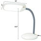 26"H LED Bright Reader Natural Daylight Full Spectrum Desk Lamp Grey