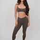 My Time Is Divine Brown Sculpt V-Waist Legging