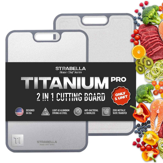 Titanium Antibacterial Cutting Board – Holiday Gift Set