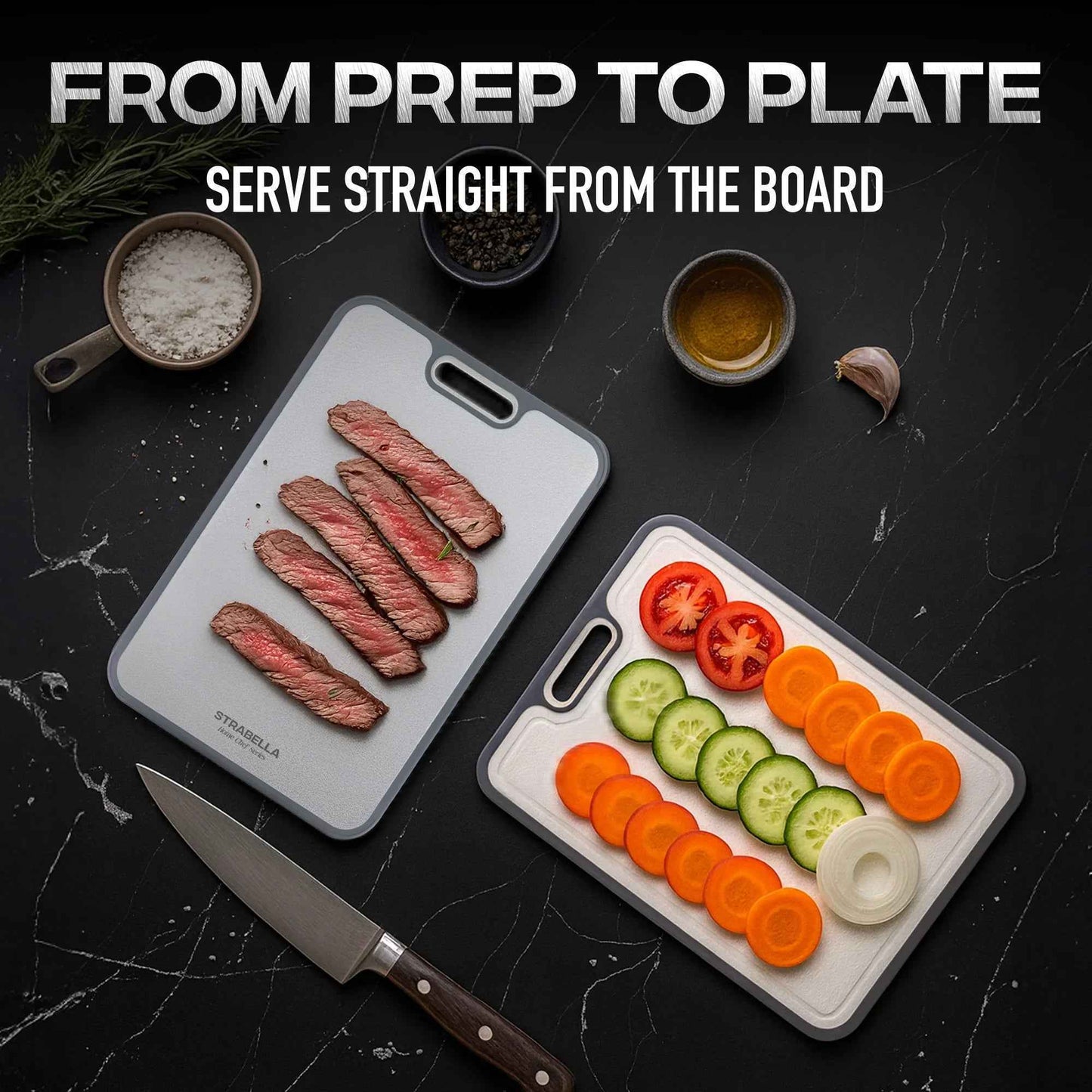 Titanium Antibacterial Cutting Board – Holiday Gift Set