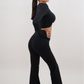 I Am Present Black Stretch Flare Legging