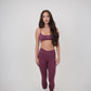 My Time Is Divine Plum Sculpt V-Waist Legging