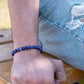 Men’s Blue Lapis Lazuli Beaded Bracelet Mykonos