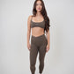 My Time Is Divine Brown Sculpt V-Waist Legging