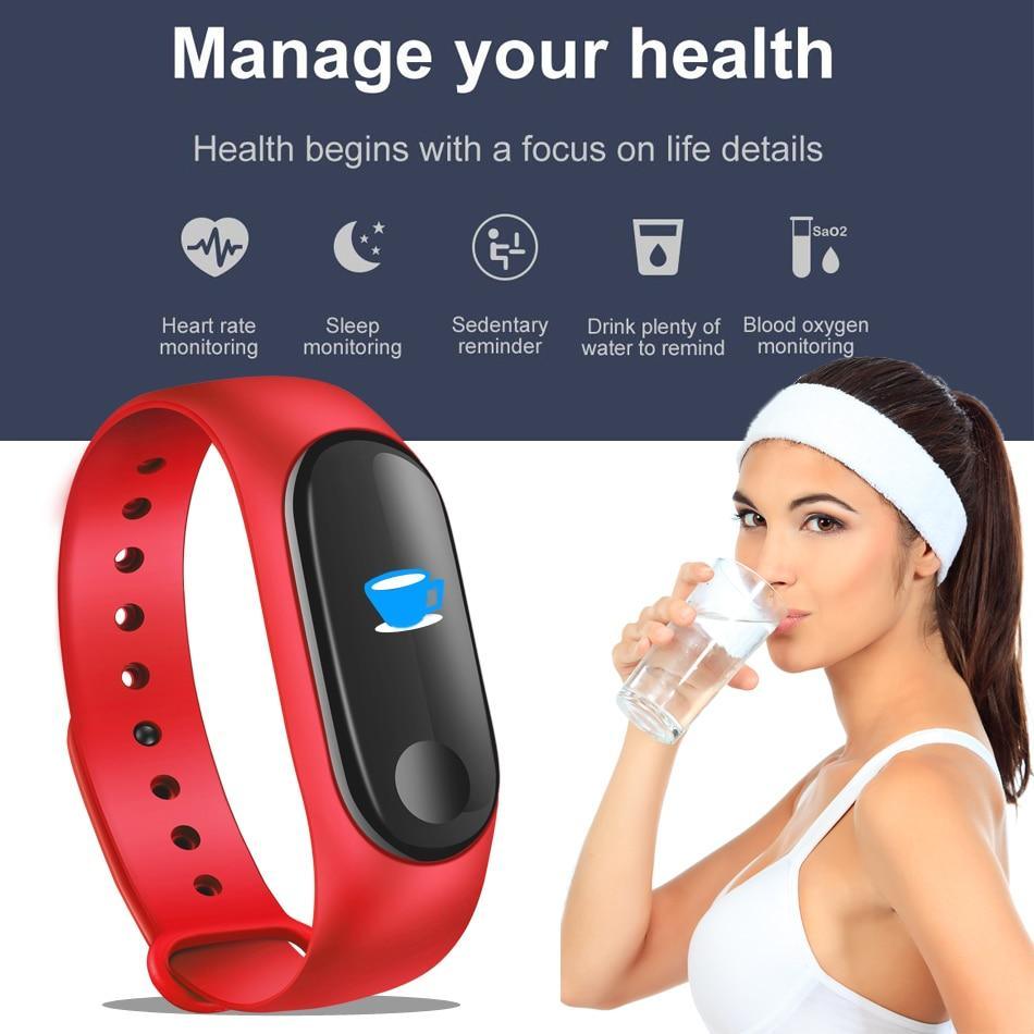 Bluetooth Sport Smartwatch – Fitness Tracker for Android & iOS