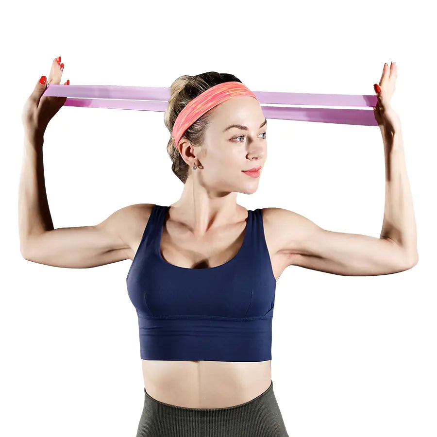 Elastic Resistance Bands – Home Fitness & Yoga Workout