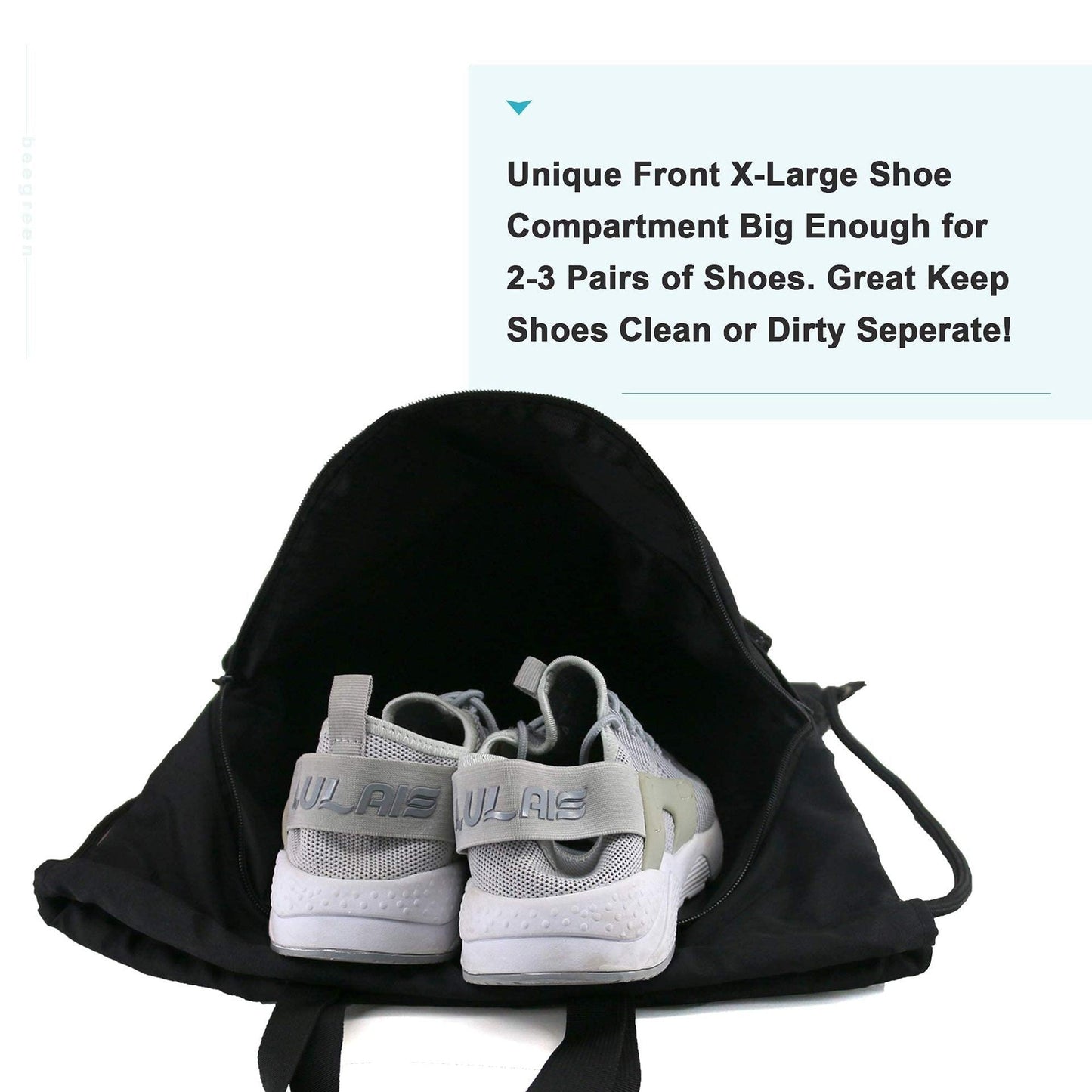 Basketball football drawstring backpack, drawstring backpack with shoe compartment, sports belt pocket sports equipment bag