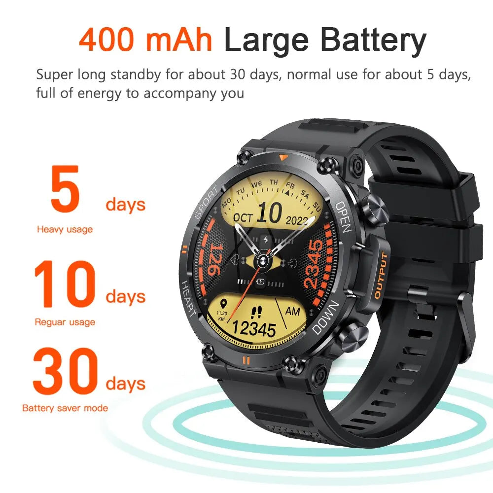 1.39" HD Bluetooth Call Smartwatch – MD56 Fitness Tracker
