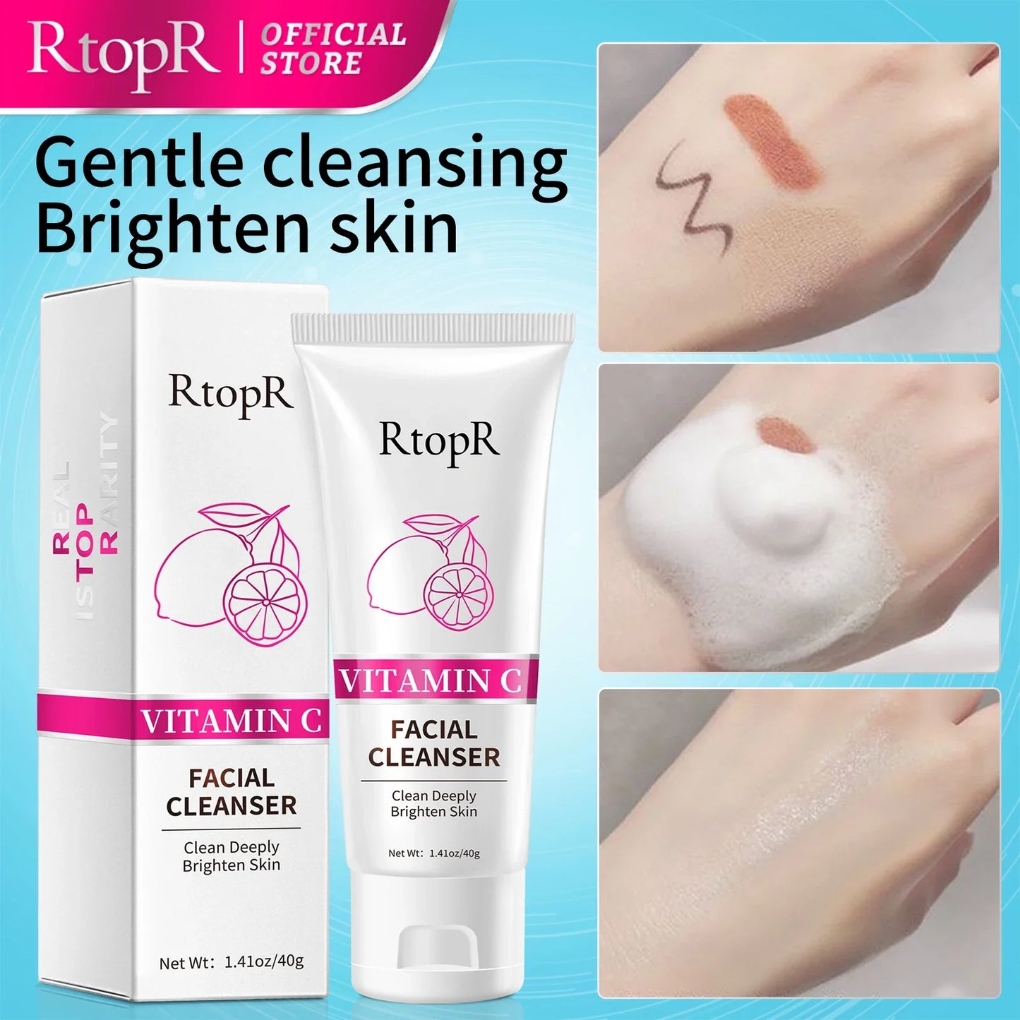 Vitamin C Face Cleanser – Deep Cleansing & Whitening