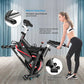 Indoor Exercise Bike with Flywheel & Adjustable Resistance