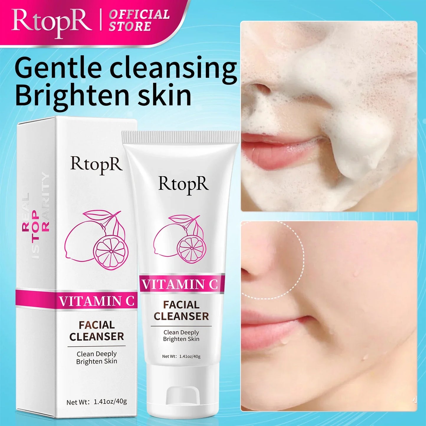Vitamin C Face Cleanser – Deep Cleansing & Whitening
