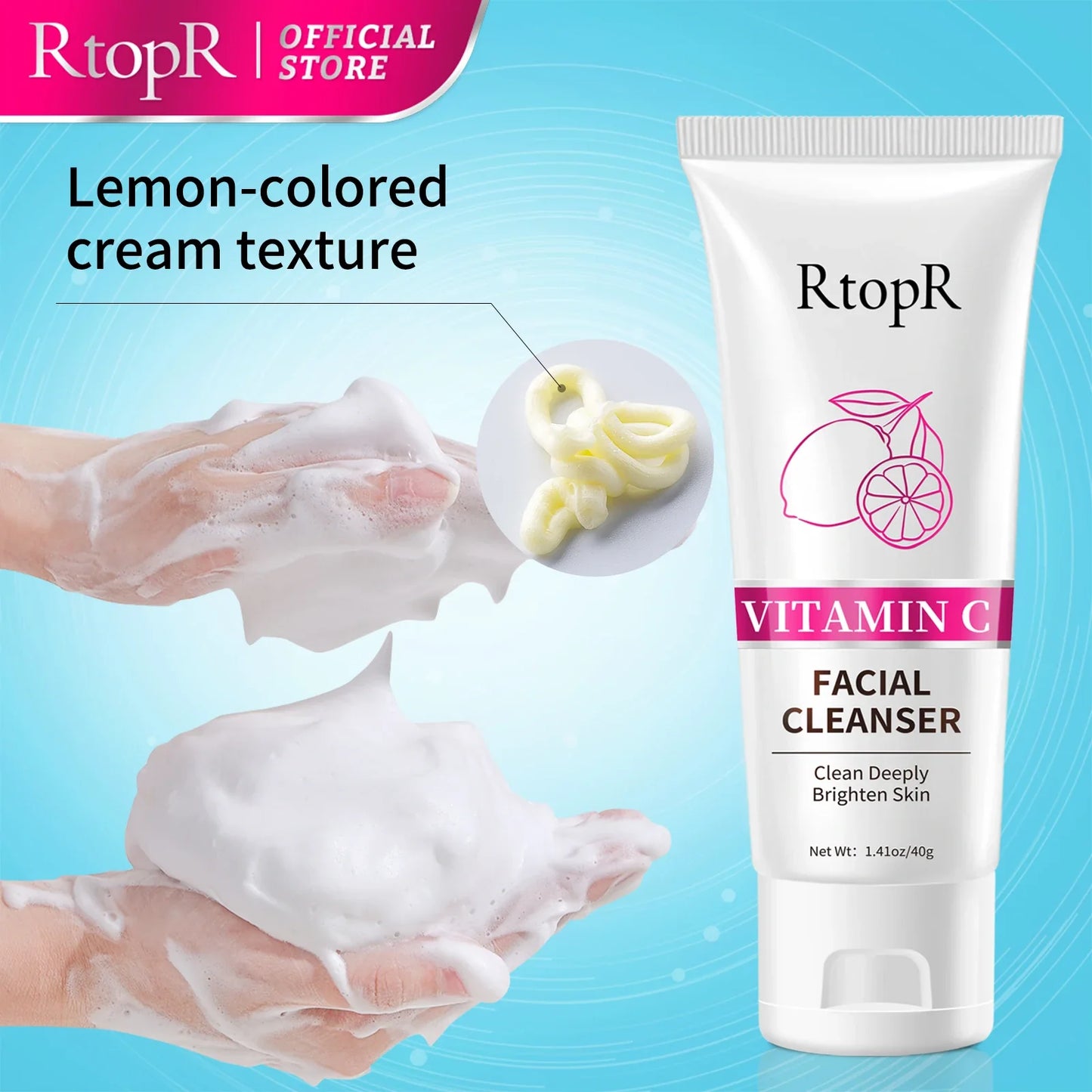 Vitamin C Face Cleanser – Deep Cleansing & Whitening