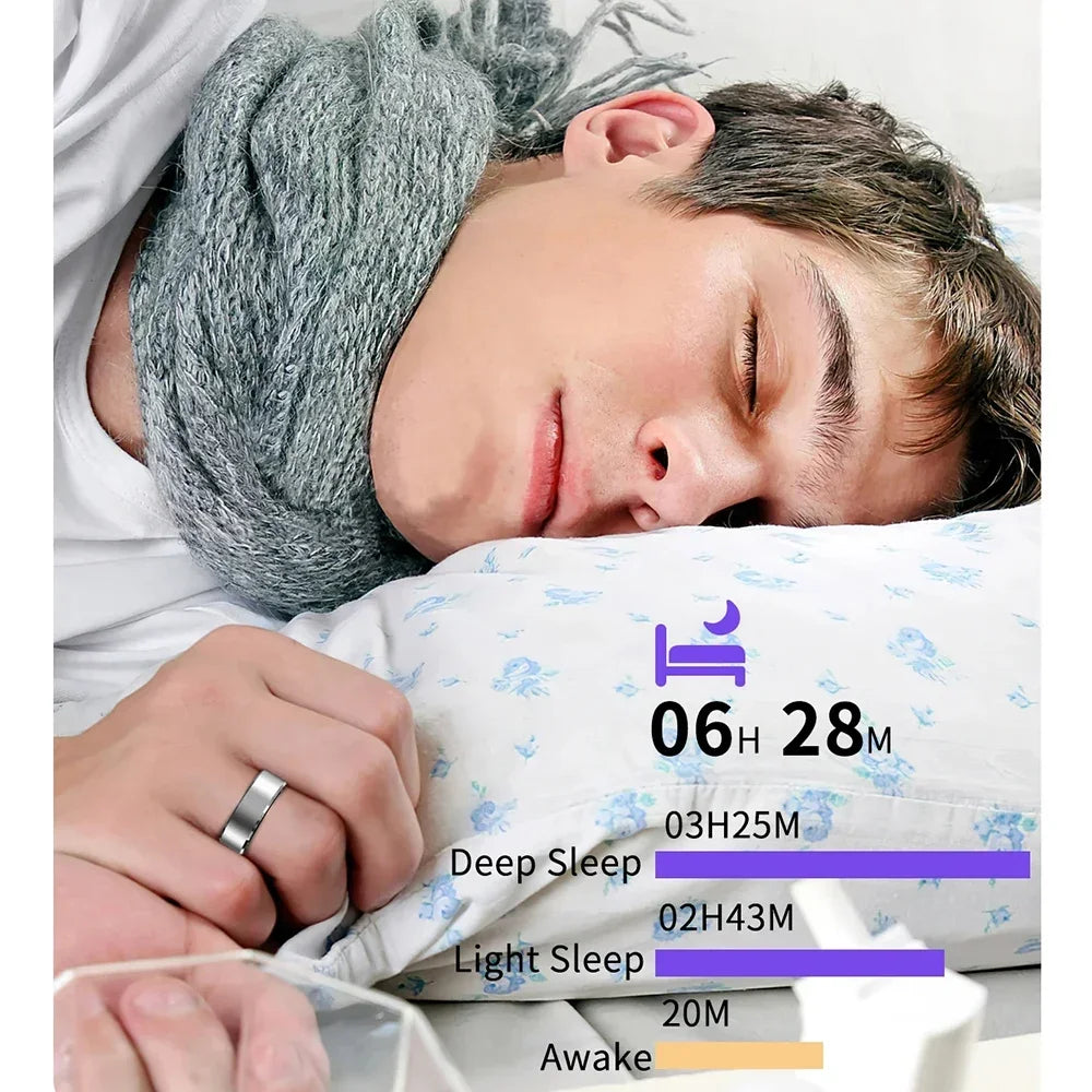 Smart Ring Heart Rate Blood Oxygen Fitness Tracker