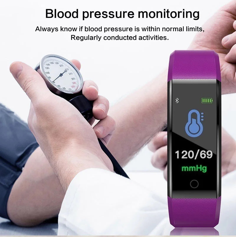 Fitness Smartwatch – Heart Rate & BP Activity Tracker
