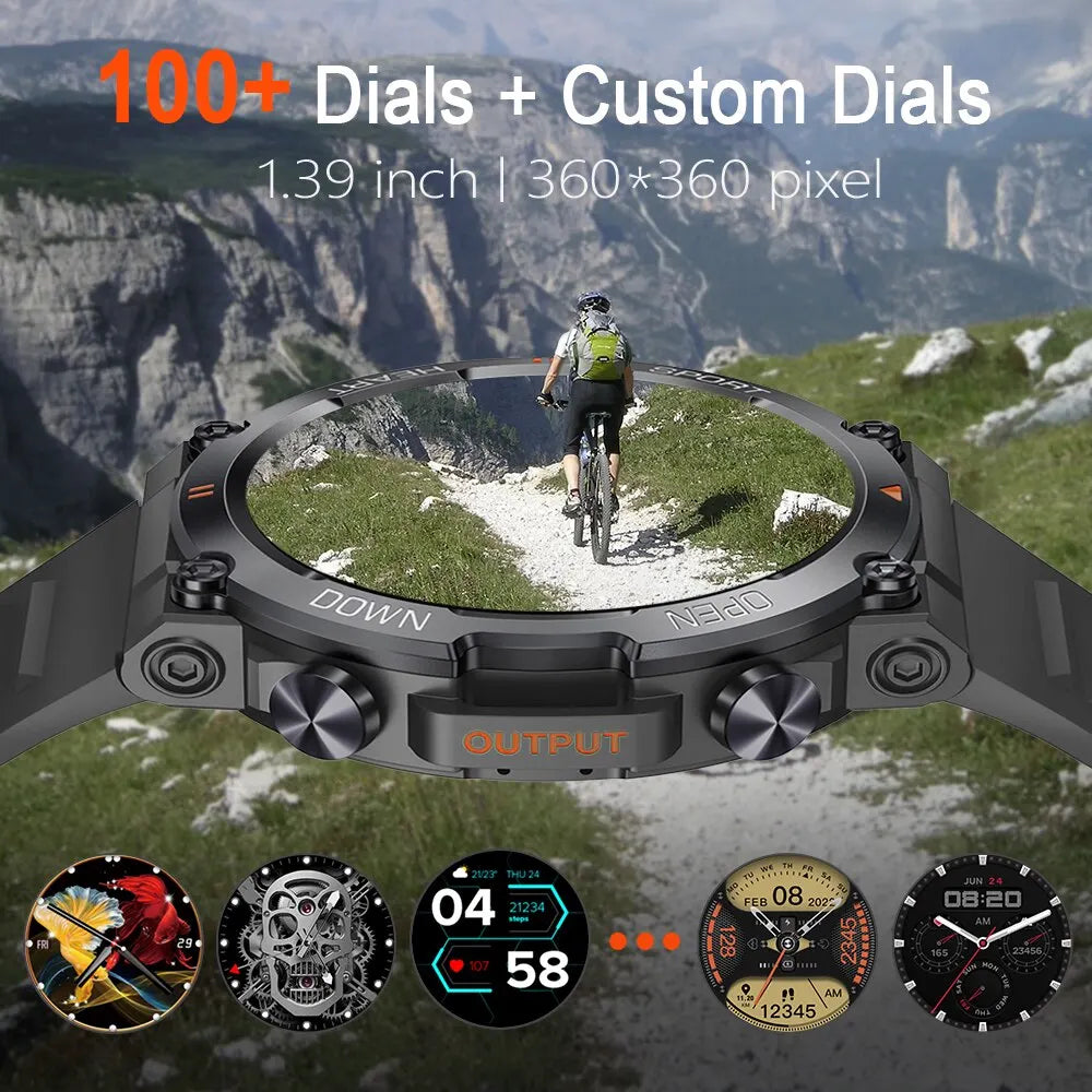 1.39" HD Bluetooth Call Smartwatch – MD56 Fitness Tracker