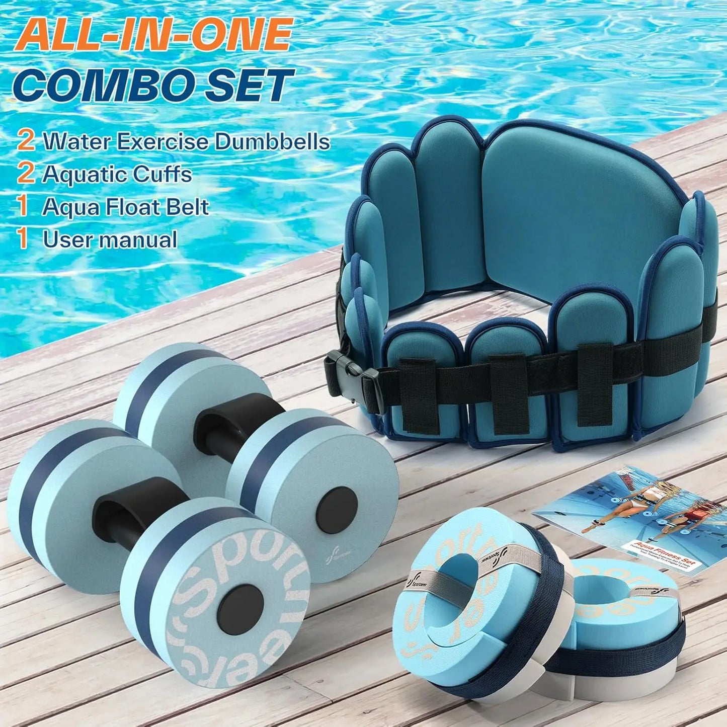 6-Piece Aqua Fitness Set – Pool Exercise & Therapy Gear