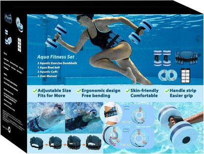 6-Piece Aqua Fitness Set – Pool Exercise & Therapy Gear