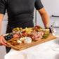 Extra Large Wood Cutting Board 18x12 inch - Butcher Block with Juice Groove, Serving Tray - Wooden Chopping Board for Kitchen