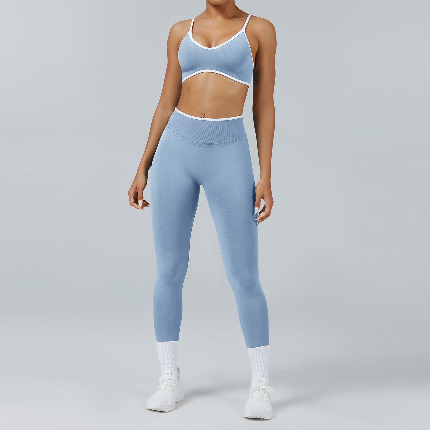 Seamless Back-Support Quick-Dry Yoga & Fitness Set