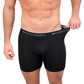 Men's 4" Inseam Bamboo Rayon Boxer Briefs - 4 Pack