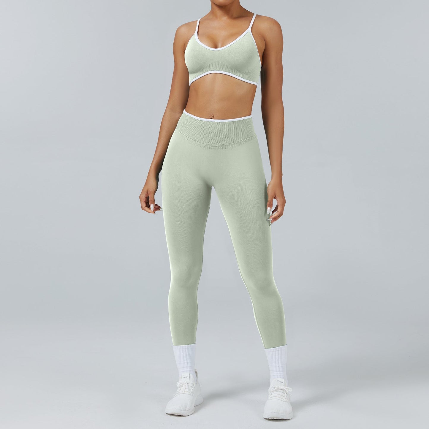 Seamless Back-Support Quick-Dry Yoga & Fitness Set