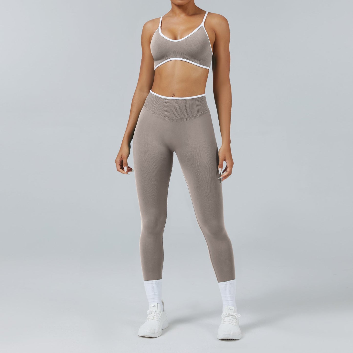 Seamless Back-Support Quick-Dry Yoga & Fitness Set