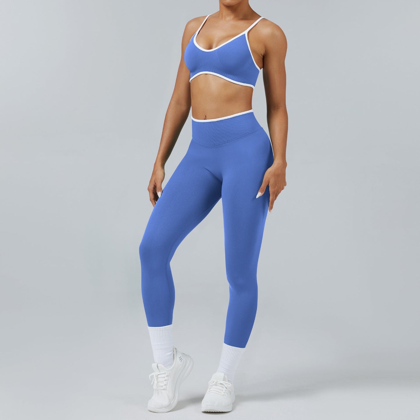 Seamless Back-Support Quick-Dry Yoga & Fitness Set