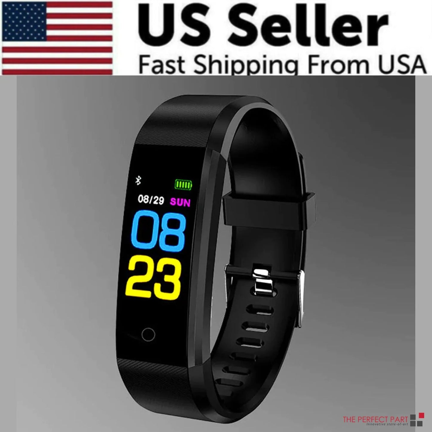 IP67 Waterproof Fitness Tracker Smartwatch – Heart Rate & Multi-Sport
