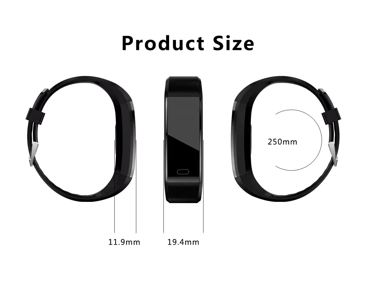 IP67 Waterproof Fitness Tracker Smartwatch – Heart Rate & Multi-Sport