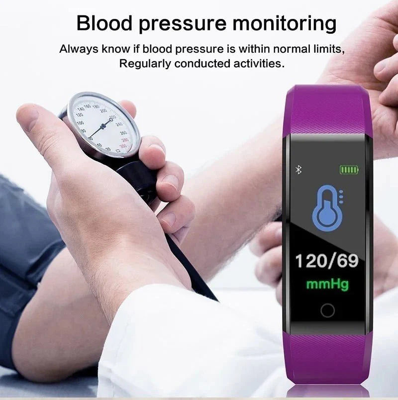 IP67 Waterproof Fitness Tracker Smartwatch – Heart Rate & Multi-Sport
