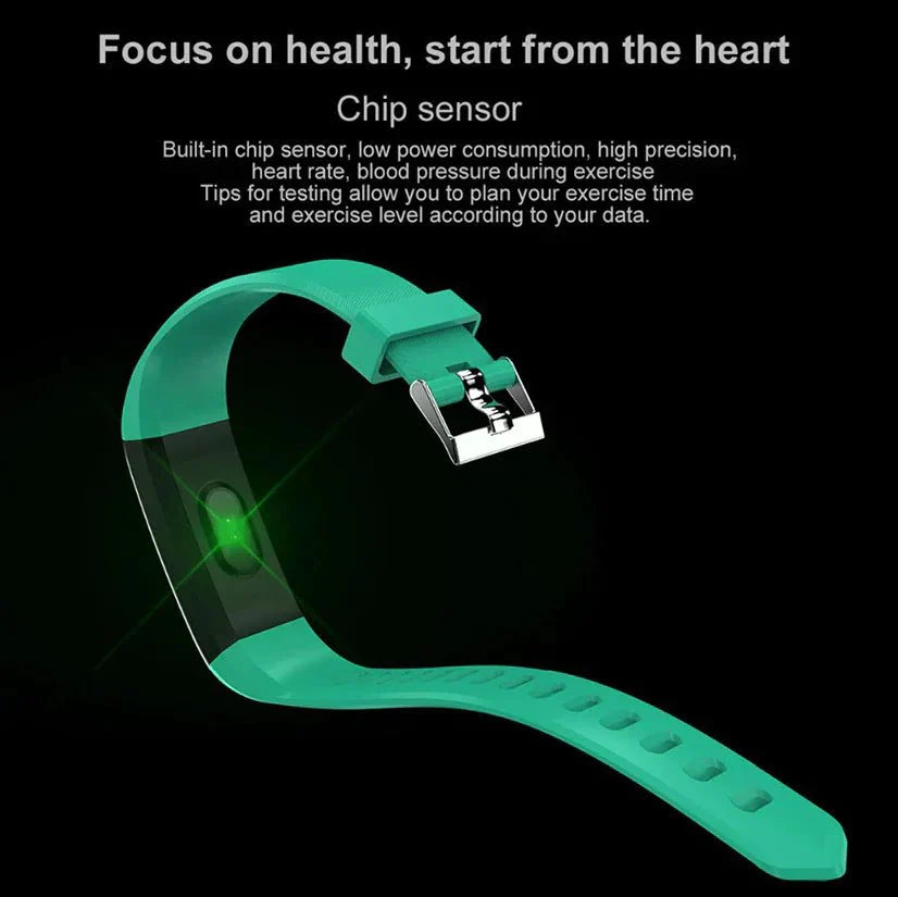 IP67 Waterproof Fitness Tracker Smartwatch – Heart Rate & Multi-Sport